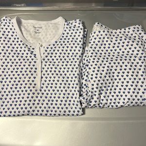 ROLLER RABBIT PAJAMA SET HEARTS SIZE M